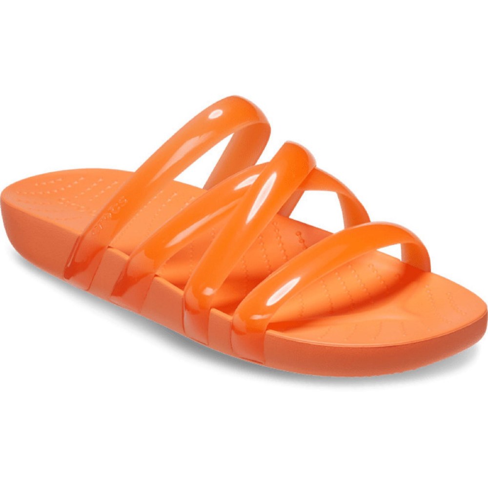 Crocs outlet orange slides